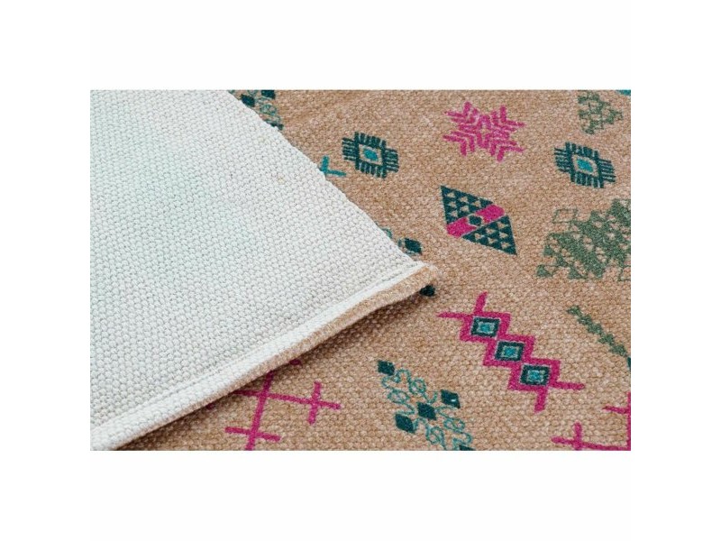 Килим DKD Home Decor 160 x 230 x 0,4 cm полиестер Бял Ikat Boho (2 броя)