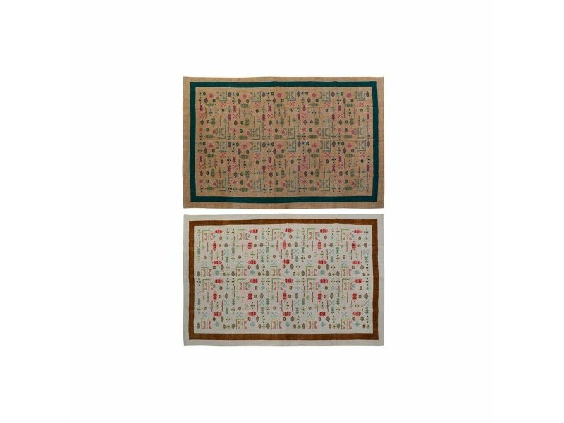 Килим DKD Home Decor 160 x 230 x 0,4 cm полиестер Бял Ikat Boho (2 броя)