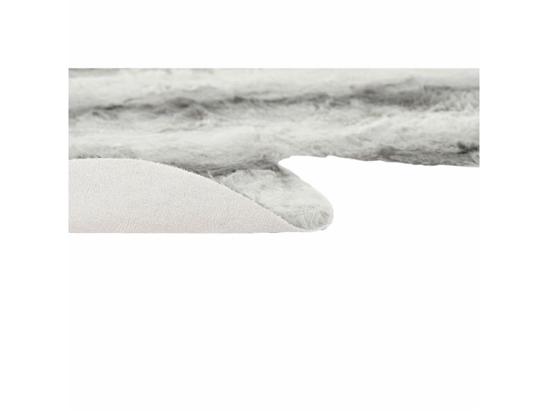 Килим DKD Home Decor 160 x 150 x 2 cm Сив полиестер Бял
