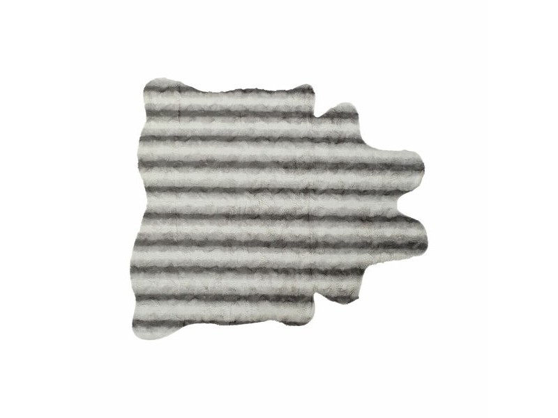 Килим DKD Home Decor 160 x 150 x 2 cm Сив полиестер Бял