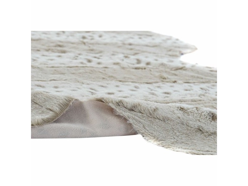 Килим DKD Home Decor 160 x 150 x 2 cm Бежов полиестер С коса