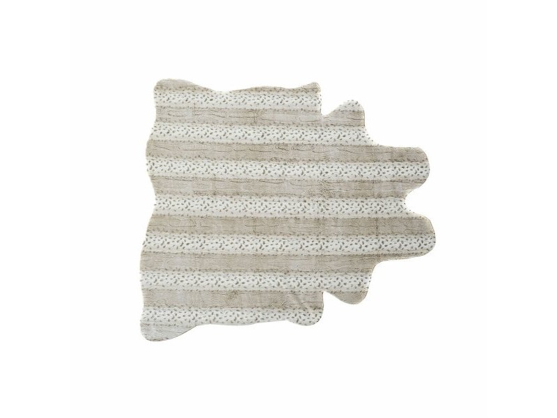 Килим DKD Home Decor 160 x 150 x 2 cm Бежов полиестер С коса