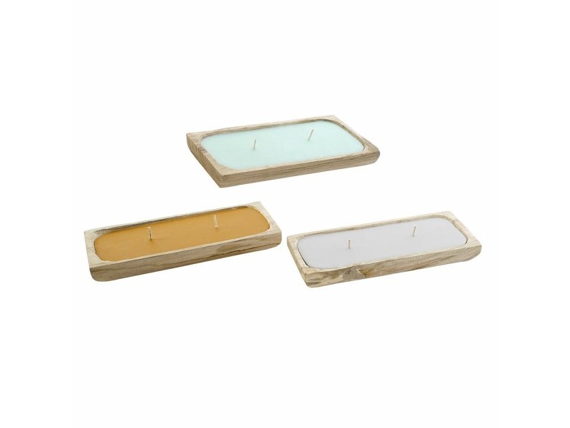 Свещ DKD Home Decor (35 x 15 x 5 cm) (3 pcs)