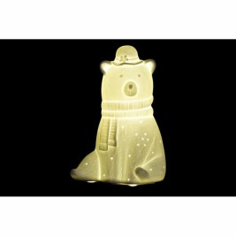 Настолна лампа DKD Home Decor 17 x 12 x 23 cm Порцелан Бял 220 V 25 W
