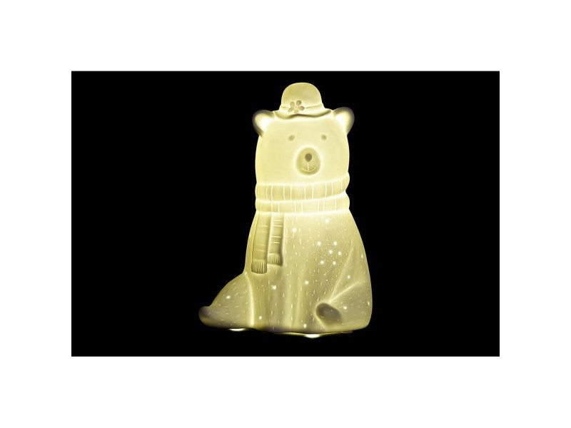 Настолна лампа DKD Home Decor 17 x 12 x 23 cm Порцелан Бял 220 V 25 W