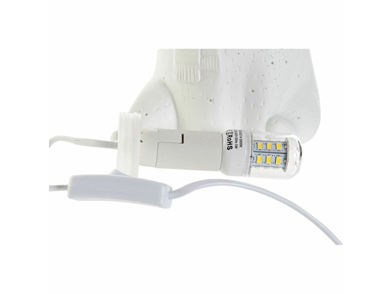 Настолна лампа DKD Home Decor 17 x 12 x 23 cm Порцелан Бял 220 V 25 W