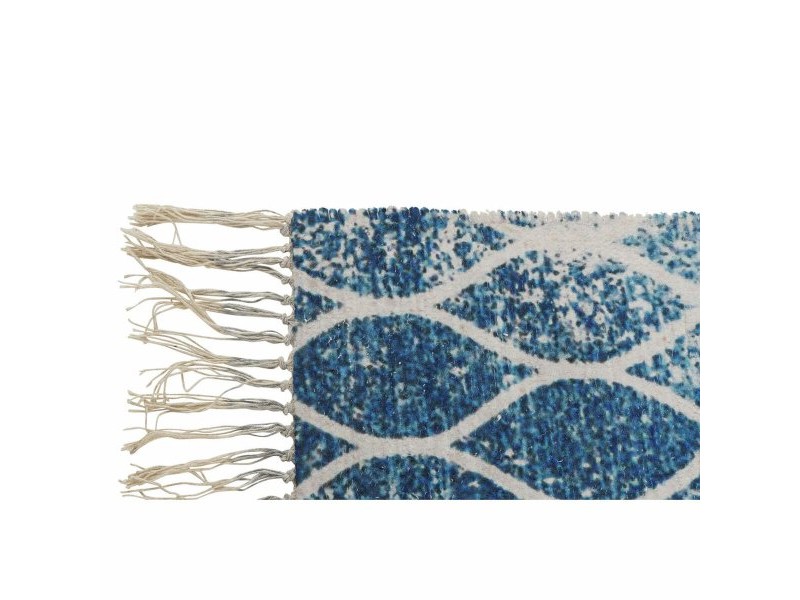 Килим DKD Home Decor Син Памук Chenille (60 x 240 x 1 cm)