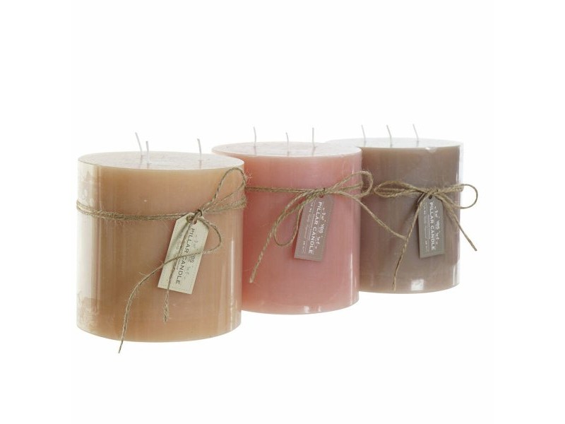 Свещ DKD Home Decor (3 pcs) (12 x 12 x 12 cm)