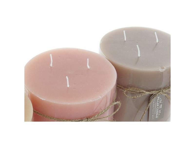 Свещ DKD Home Decor (3 pcs) (12 x 12 x 12 cm)