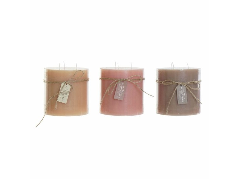 Свещ DKD Home Decor (3 pcs) (12 x 12 x 12 cm)