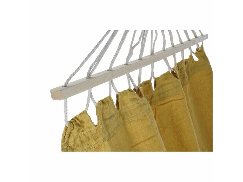 Xамак DKD Home Decor Охра полиестер Памук Бор Ресни (255 x 80 x 28 cm)