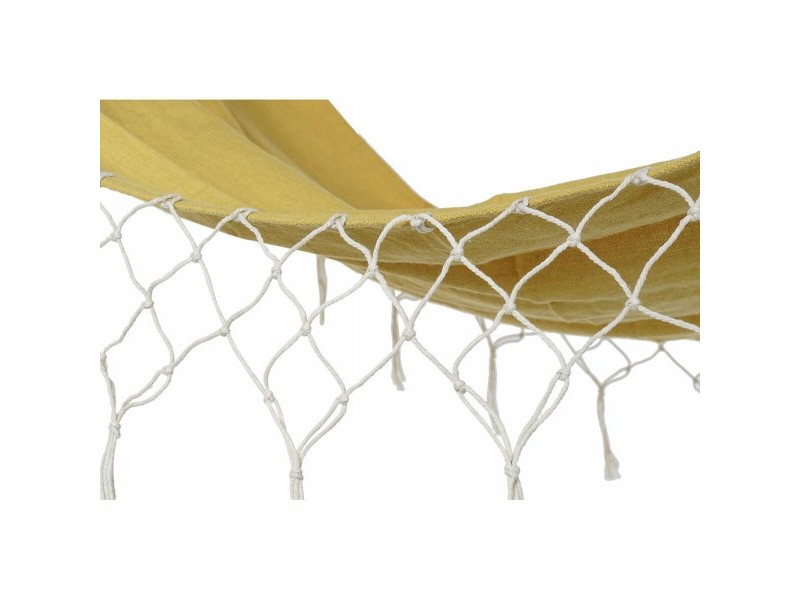 Xамак DKD Home Decor Охра полиестер Памук Бор Ресни (255 x 80 x 28 cm)