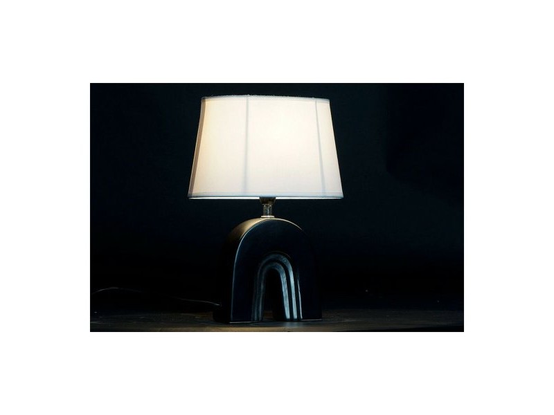 Настолна лампа DKD Home Decor Керамика Черен полиестер (20 x 20 x 31 cm) (2 pcs)