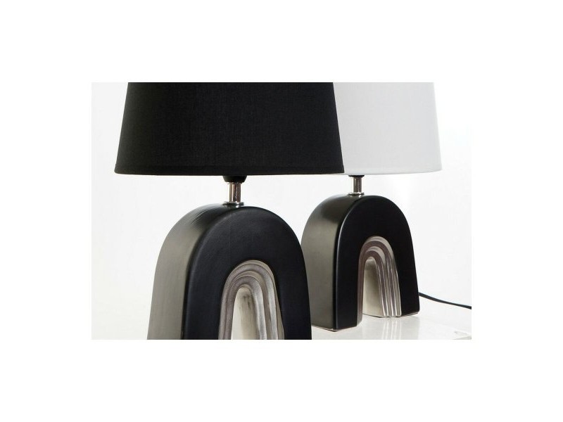 Настолна лампа DKD Home Decor Керамика Черен полиестер (20 x 20 x 31 cm) (2 pcs)