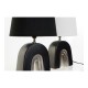 Настолна лампа DKD Home Decor Керамика Черен полиестер (20 x 20 x 31 cm) (2 pcs)