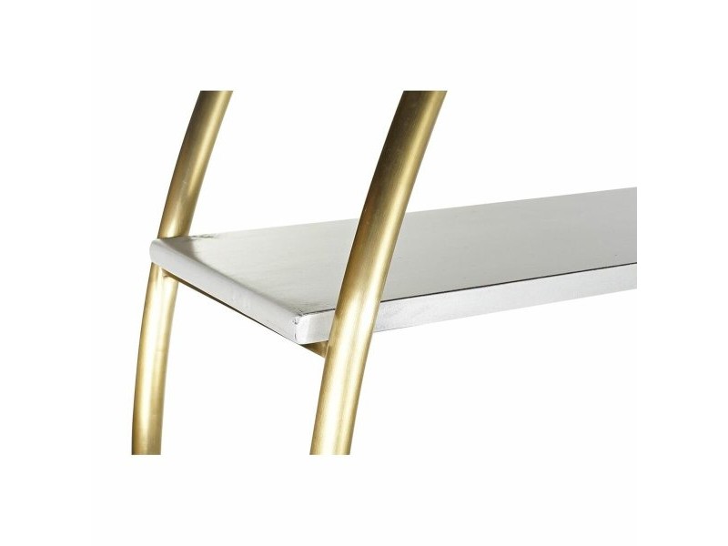 Лавица DKD Home Decor 160 x 35 x 180 cm Златен Метал Бял Топола