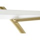 Лавица DKD Home Decor 160 x 35 x 180 cm Златен Метал Бял Топола