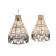 Полилей DKD Home Decor Двуцветен 50 W 45 x 45 x 60 cm