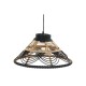 Полилей DKD Home Decor Pатан Двуцветен 50 W (41 x 41 x 21 cm)