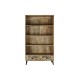 Лавица DKD Home Decor Черен Метал Тъмно сив Дърво манго 100 x 40 x 180 cm