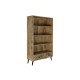 Лавица DKD Home Decor Черен Метал Тъмно сив Дърво манго 100 x 40 x 180 cm