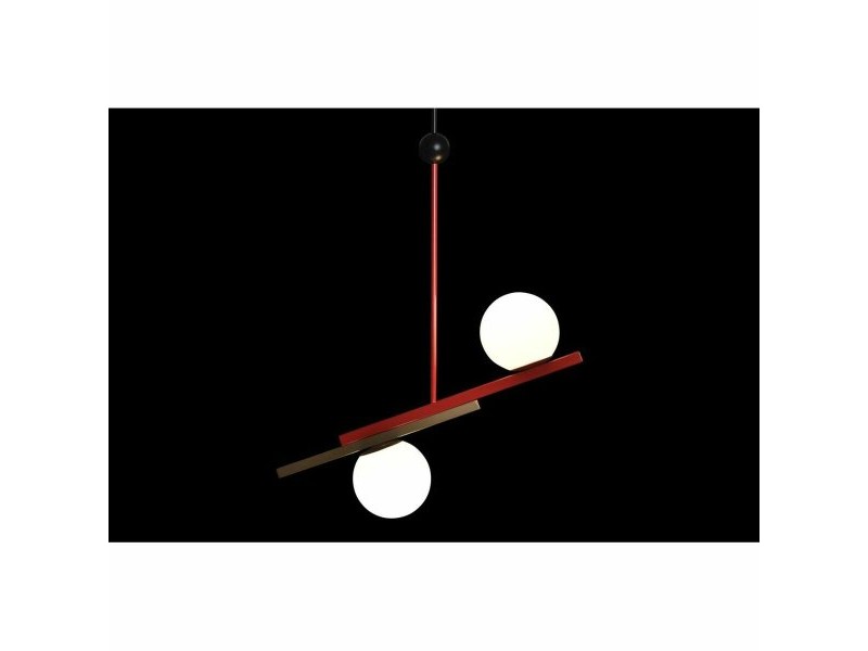 Полилей DKD Home Decor Червен Черен Златен Бял (64 x 20 x 120 cm)