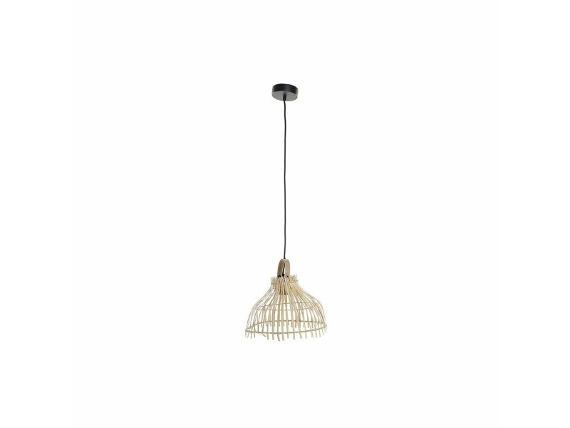 Полилей DKD Home Decor Кафяв Многоцветен Метал плетена ракита 50 W Град 220 V 30 x 30 x 29 cm
