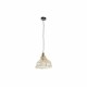 Полилей DKD Home Decor Кафяв Многоцветен Метал плетена ракита 50 W Град 220 V 30 x 30 x 29 cm