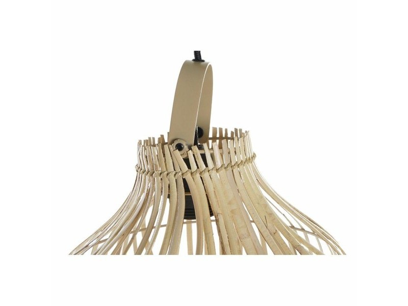Полилей DKD Home Decor Кафяв Многоцветен Метал плетена ракита 50 W Град 220 V 30 x 30 x 29 cm