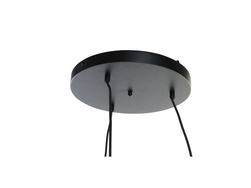 Полилей DKD Home Decor Черен Светло кафяв Метал Бамбук 50 W Тропически 220 V 30 x 30 x 94 cm
