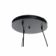 Полилей DKD Home Decor Черен Светло кафяв Метал Бамбук 50 W Тропически 220 V 30 x 30 x 94 cm