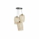 Полилей DKD Home Decor Черен Светло кафяв Метал Бамбук 50 W Тропически 220 V 30 x 30 x 94 cm