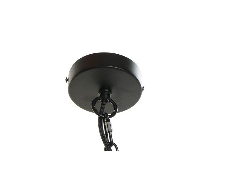 Полилей DKD Home Decor Черен Метал Кафяв 220 V 50 W (25 x 25 x 43 cm)