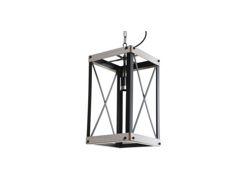 Полилей DKD Home Decor Черен Метал Кафяв 220 V 50 W (25 x 25 x 43 cm)