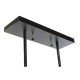 Полилей DKD Home Decor Кристал Черен Кафяв Алуминий (50 x 8 x 21 cm)