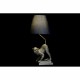 Настолна лампа DKD Home Decor 32,5 x 30 x 60 cm Черен Бежов Златен Метал Смола 220 V 50 W (2 броя)