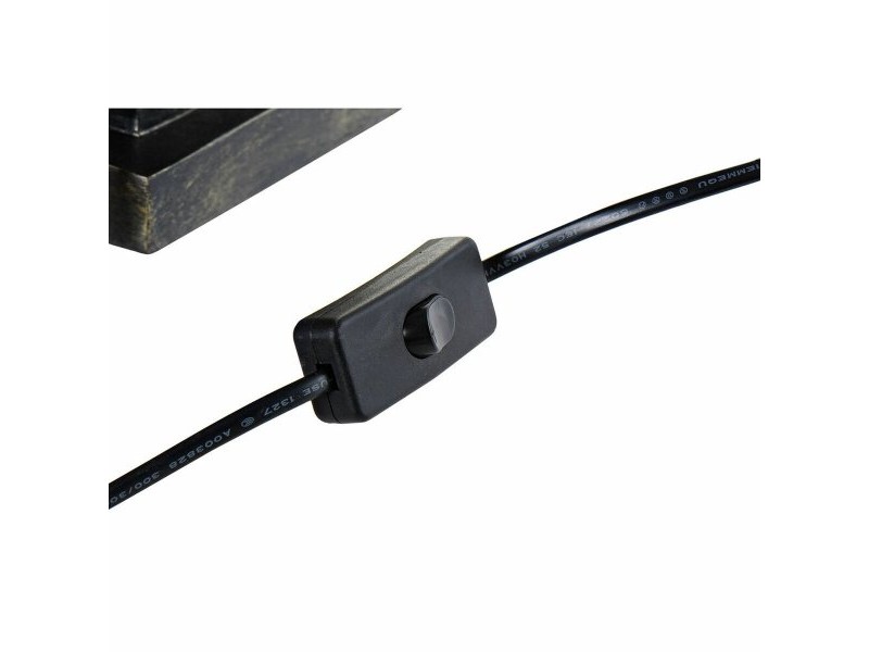 Настолна лампа DKD Home Decor 32,5 x 30 x 60 cm Черен Бежов Златен Метал Смола 220 V 50 W (2 броя)