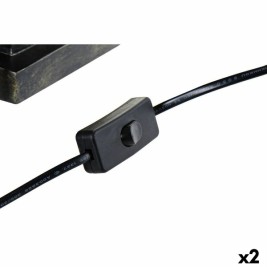 Настолна лампа DKD Home Decor 32,5 x 30 x 60 cm Черен Бежов Златен Метал Смола 220 V 50 W (2 броя)