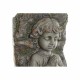 Саксия DKD Home Decor Фибростъкло Сив Ангел (29 x 22 x 74 cm)