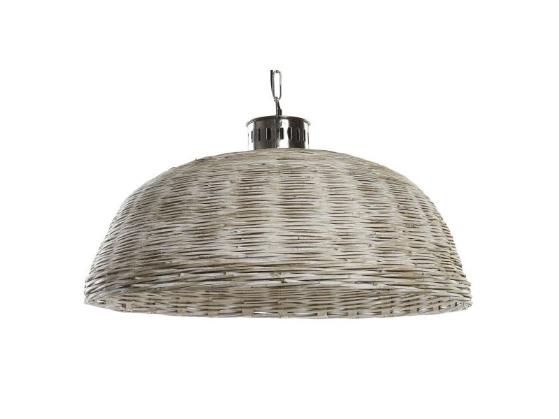 Полилей DKD Home Decor Сребрист Естествен Метал 50 W 80 x 80 x 47 cm