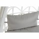Висящ градински фотьойл DKD Home Decor 90 x 70 x 110 cm Сив Метал синтетичен ратан Бял Висящ градински фотьойл DKD Home Decor 90 x 70 x 110 cm Сив Метал синтетичен ратан Бял