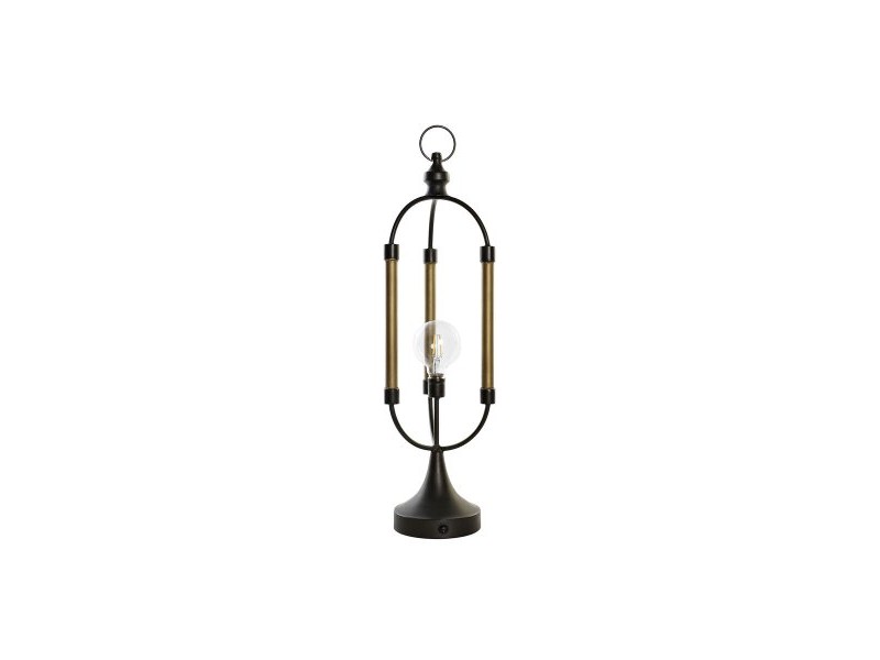 Ярка декорация DKD Home Decor Черен Златен Метал (18 x 18 x 61 cm)