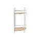 Ъглови Шкафове DKD Home Decor Естествен Бамбук Неръждаем хром метал 2 Рафтове 19,5 x 19,5 x 36,5 cm