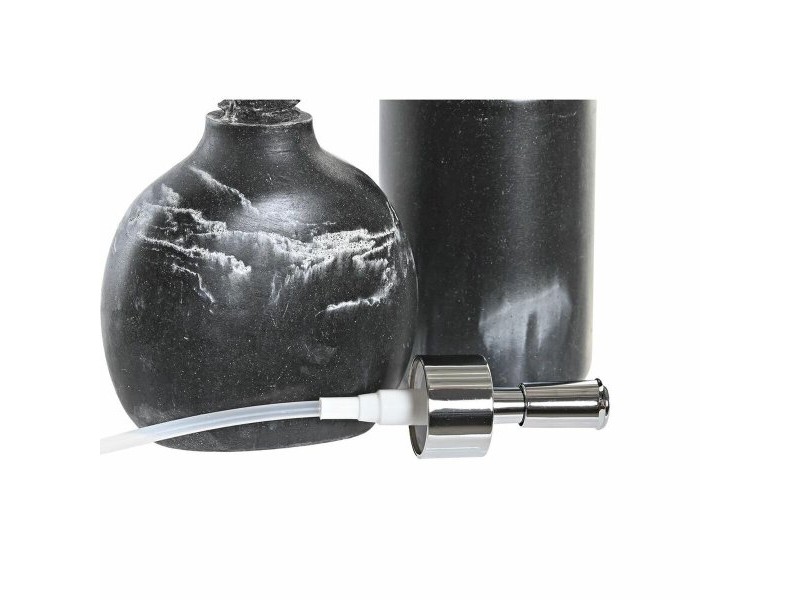 Комплект за Баня DKD Home Decor Черен Смола Пластмаса 11 x 6 x 17 cm 2 Части