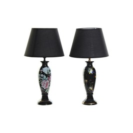 Настолна лампа DKD Home Decor Черен Златен Lind 220 V 50 W Ориенталски (28 x 28 x 51 cm) (2 броя)