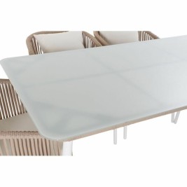 Комплект от маса с стола DKD Home Decor Бежов 78 cm 163 x 95 x 6 cm