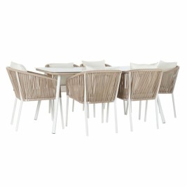 Комплект от маса с стола DKD Home Decor Бежов 78 cm 163 x 95 x 6 cm