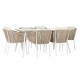 Комплект от маса с стола DKD Home Decor Бежов 78 cm 163 x 95 x 6 cm