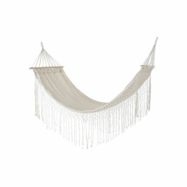 Xамак DKD Home Decor Бежов полиестер Памук Бор Ресни (280 x 100 x 130 cm)