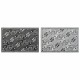 Килим DKD Home Decor Бял Черен Етнически (2 броя) (120 x 180 cm)